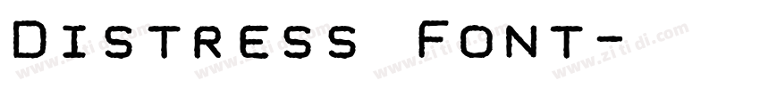 Distress Font字体转换